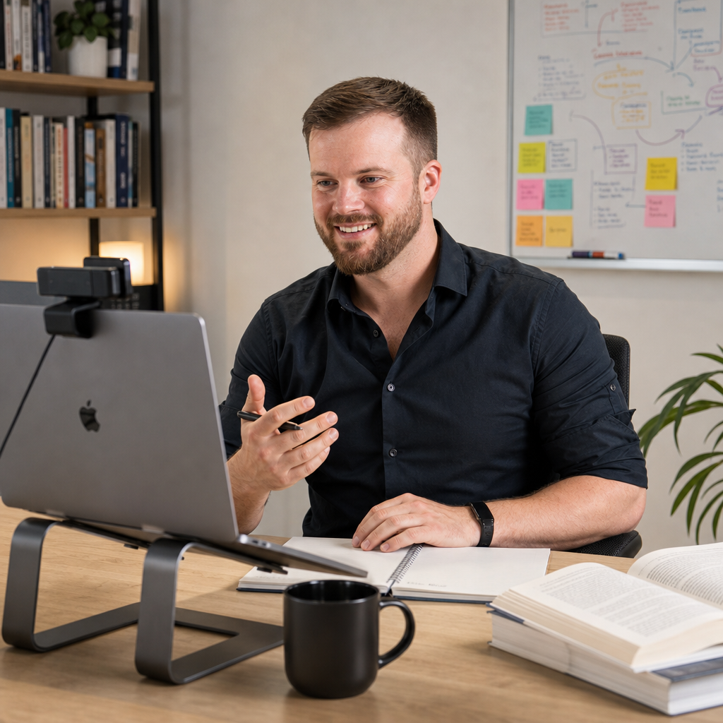 Sebastian Schramm beim n8n Workshop